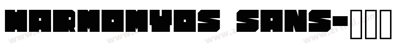HarmomyOS Sans字体转换